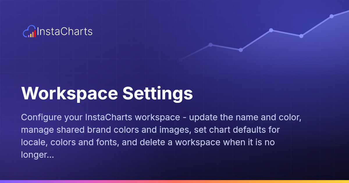 Workspace Settings | InstaCharts